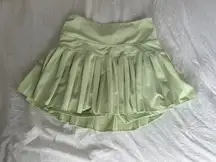 XS Lime Green Gold Hinge Skirt/ Skort