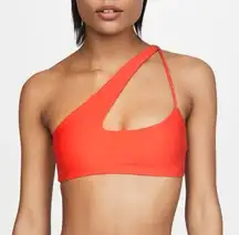 Mikoh Queensland Cross Shoulder Bikini Top Orange XS NWT