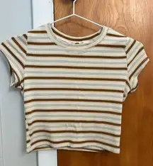 Billabong Striped Crop Top