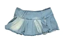 Jaded London Ludlow Denim micro Mini Skirt 12