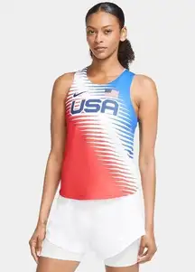 Nike Dri-Fit Tank Team USA AeroSwift Running Singlet Size XL (16-18) NWT