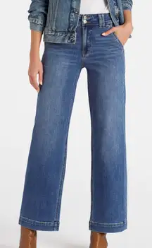 JUDY BLUE Baylor High Rise Button Detail Wide Leg Jean Size 3/26 NWT STITCH FIX