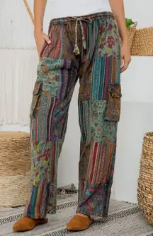 Mushroom Patchwork Pants