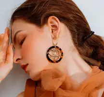 Tortoise Acrylic Hoop 