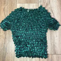 Winwin Vintage Detailed Dark Green Shirt