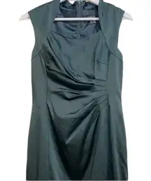 Tahari Levine green dress size 4 petite