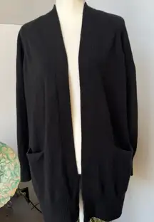 Vince Cashmere Raglan Sleeve Sweater Black size small oversized capsule‎ cozy