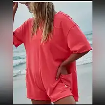 NWOT Free People movement Hot Shot Tee Romper