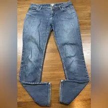 J. Jill Stretch Women's 4 Blue 5-Pocket Low Rise Cotton Blend Skinny Jeans