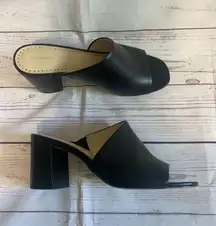 Adrienne Vittadini open toe block heel size 9.5