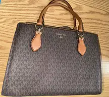 Michael Kors monogram satchel purse