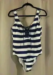 Women’s Navy Blue Mossimo One Piece Bathing Suit