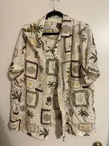 Primark Men’s Tropical Print Short Sleeve Button-Down Shirt 3XL New 