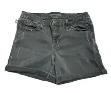 Rock & Republic Studded Pockets Black Denim Shorts Women’s Size 29