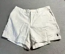 Sport Vintage White 100% Cotton Shorts Size 8 EUC