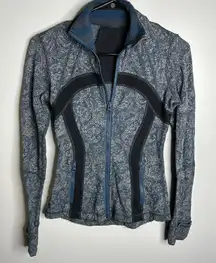 Women's Lululemon Size‎ 4 Define Jacket Full Zip Sweatshirt Brushed Herringbone