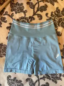 Blue Scrunch Shorts