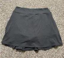 Zohba Women's Gray Golf, Yoga, Walking Active Athlete Skort Skirt Size XL Pleats