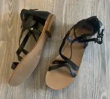 Express black sandals size 7