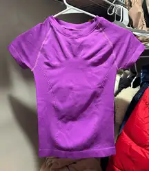 Purple athletic top