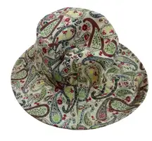Nine West Vintage America‎ Collection Paisley Bucket Hat Floral Print
