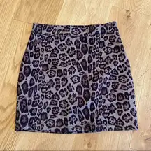 Superdown Caressa Leopard Mini Skirt Size XXS