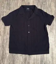 Abercrombie Knit Button-Up Top