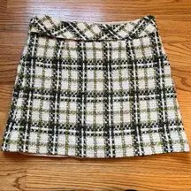 Tyler Boe mini wool blend plaid skirt size 10