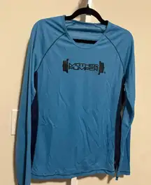 ALO Yoga Blue and Navy Long Sleeve Top