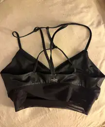 Alo Yoga Black Alo Bra Top