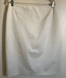 Escada New Off White Vintage Pencil Lined Rock Skirt A233