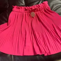 Hot pink skirt