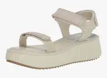 Dolce Vita Sandals Open Toe Ivory Summer Sporty Platform Size 9.5