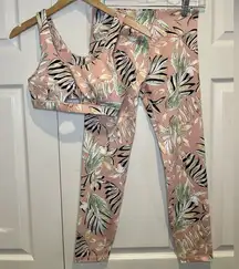 MinkPink Pink Tropical Activewear Set Bundle