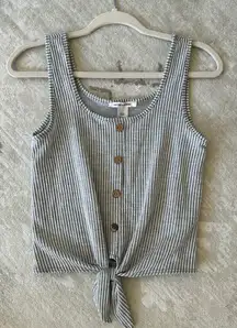 Gray & white Tank 