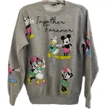 Disney ‘Together Forever’ Mickey & Friends Crewneck Pullover Sweatshirt