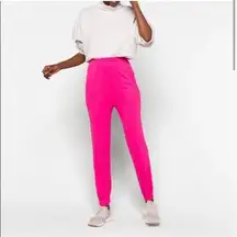 NWT SUNDRY High Waisted Cuff Joggers Pink Large