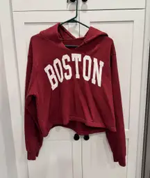 Boston Cropped Hoodie