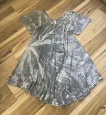 India Boutique Short Sleeve Tie Dye Umbrella Dress