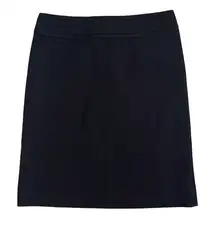 Philosophy di Alberta Ferretti Size 4 Black Metallic Pinstripe Pencil Mini Skirt