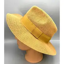 Anthropologie Bucket Hat Womens Tan Chunky Knit Boho Style Soft Cozy Winter Cap