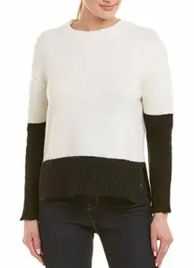 Sundry Heart Colorblock Crew Sweater Acrylic Contrast Knit Evereve NWT 2 (M)