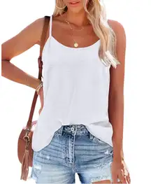 Ofeefan Tank Top Womens XL
Adjustable Straps Cami White New