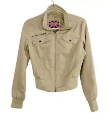 Urban Outfitters Y2k Vintage  Miss London Tan Utility Jacket Large