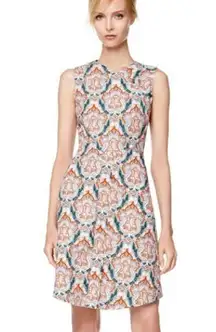 Carven sleeveless printed poplin dress