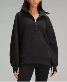 Scuba Oversized Funnel-Neck Half Zip Long