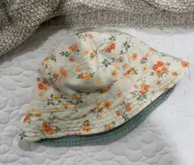 women Reversible Floral Bucket Hat 90s Y2K