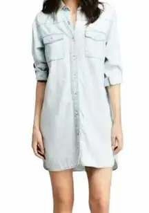 Current Elliot | The Lily Chambray Denim Shirtdress | Size 1