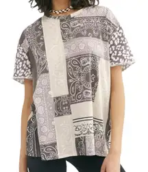 EUC Free People Clarity Multi Pattern Bandana Top Size