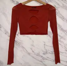 Real Things Long Sleeve Crop Top